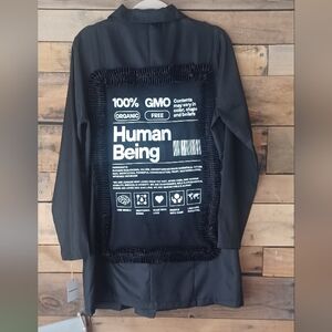 Upcycled Long Sleeve Blazer Dress: